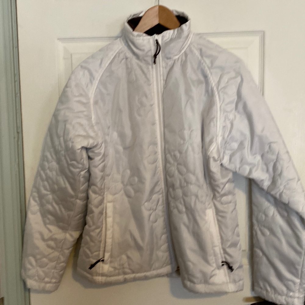 White Sierra Fleece Lined Jacket Size M